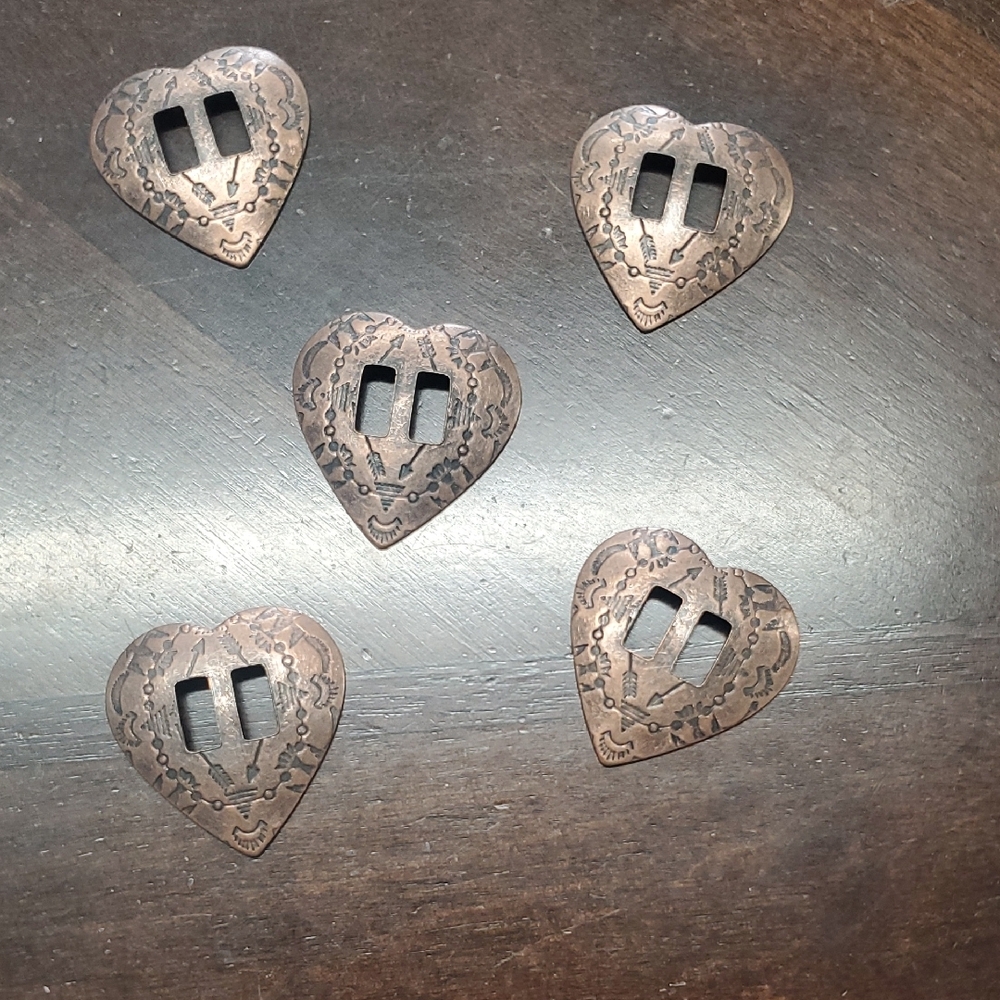Heart-Shaped Decorative CONCHOS